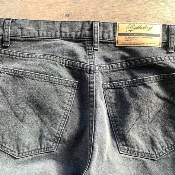 Neighborhood Baggy Silhouette Denim Pants Black - Picture 5 of 8